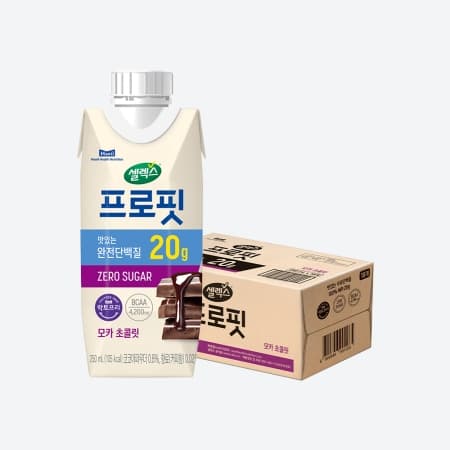 [매일유업] 셀렉스 프로핏 모카 초콜릿/ 밀크 바닐라/ 프로핏 바나나(250ML) 18입 2박스