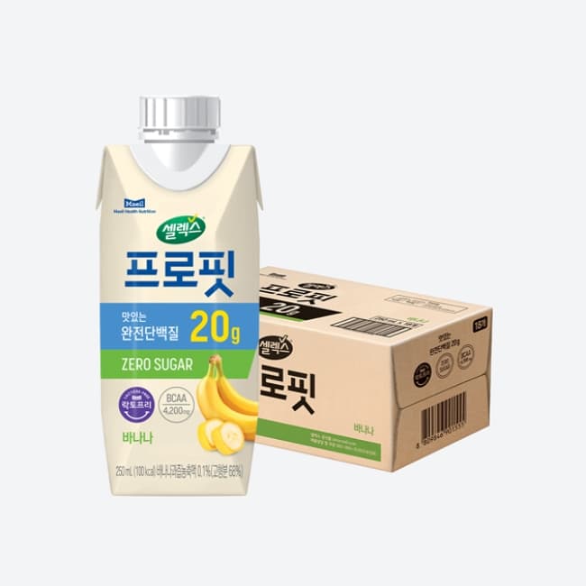 [매일유업] 셀렉스 프로핏 모카 초콜릿/ 밀크 바닐라/ 프로핏 바나나(250ML) 18입 2박스 서브 이미지 3
