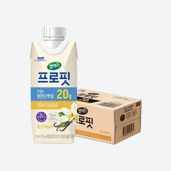 [매일유업] 셀렉스 프로핏 모카 초콜릿/ 밀크 바닐라/ 프로핏 바나나(250ML) 18입 2박스 서브 이미지 2