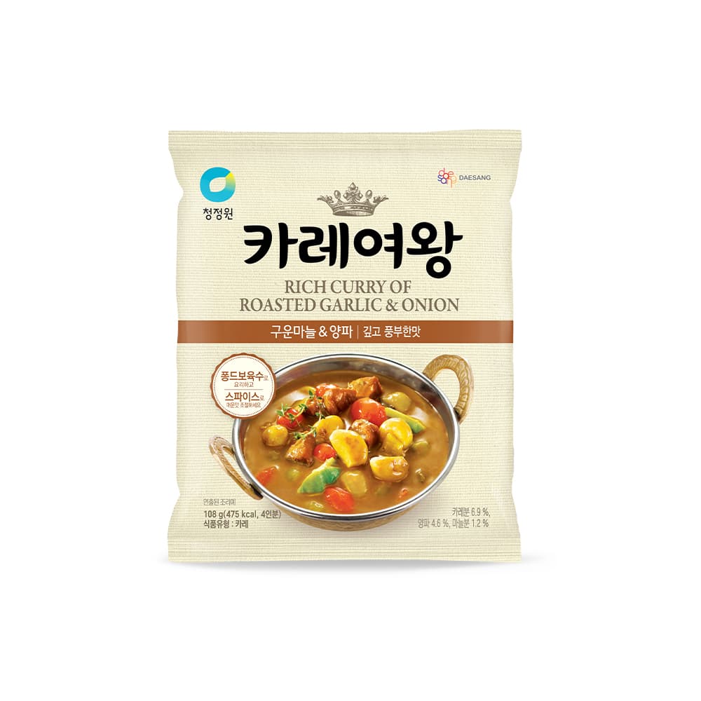 청정원 카레여왕마늘양파108g