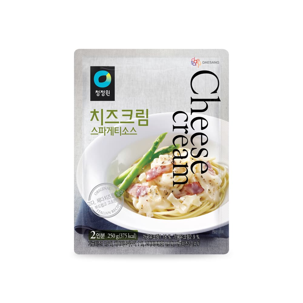 청정원 치즈크림스파게티소스250g(파우치)