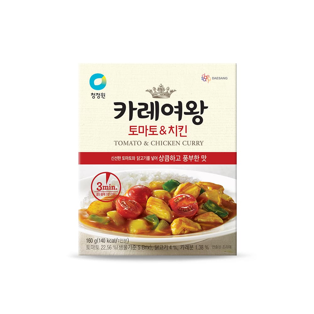 청정원 카레여왕토마토치킨160g