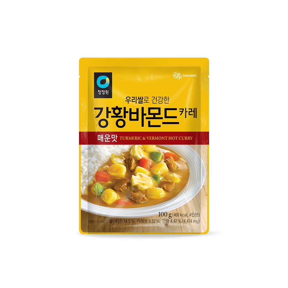 청정원 우리쌀 강황 바몬드 카레 매운맛 100g