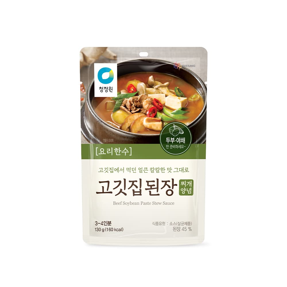 청정원 고메레시피 고깃집된장찌개양념130g