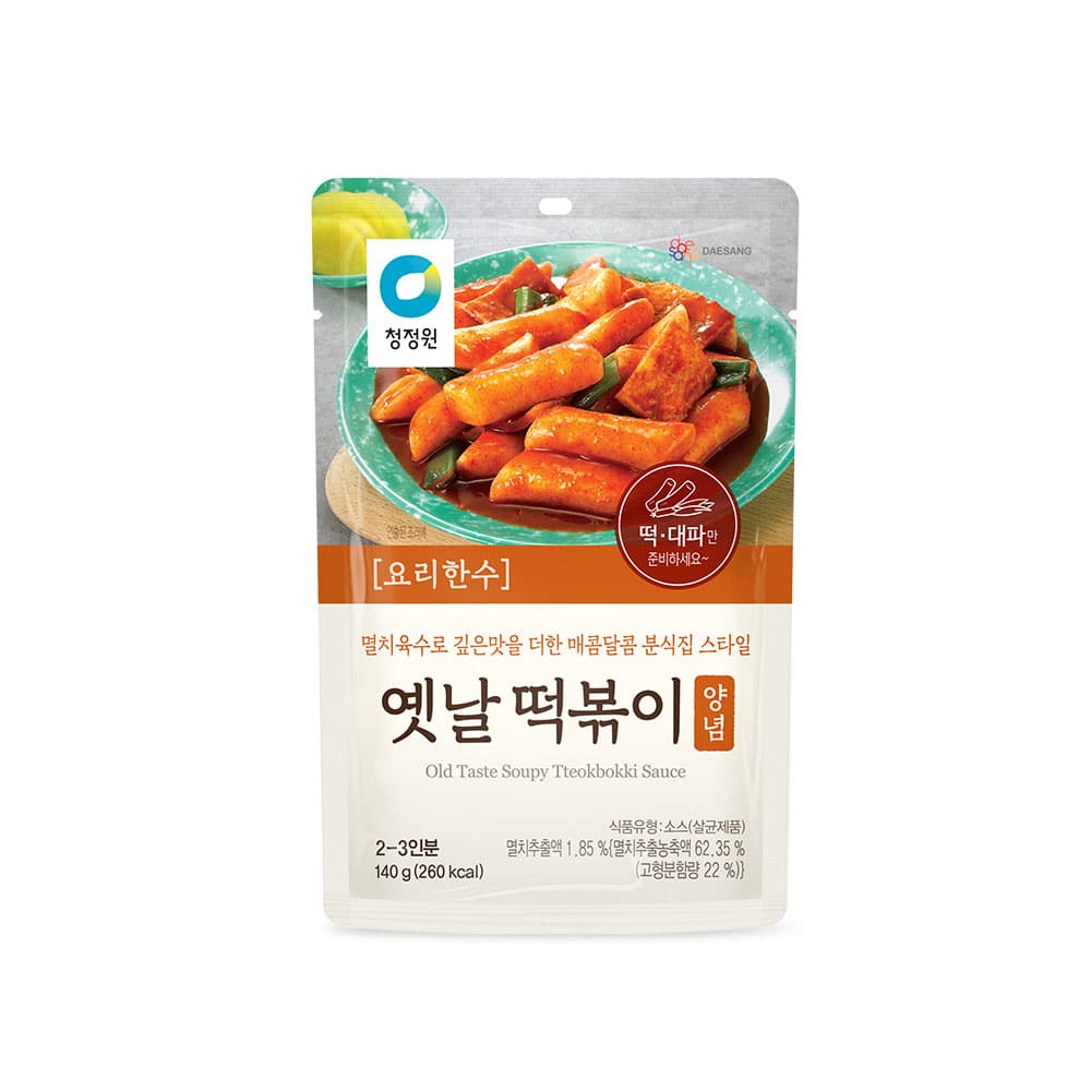 청정원 고메레시피 옛날떡볶이양념140g