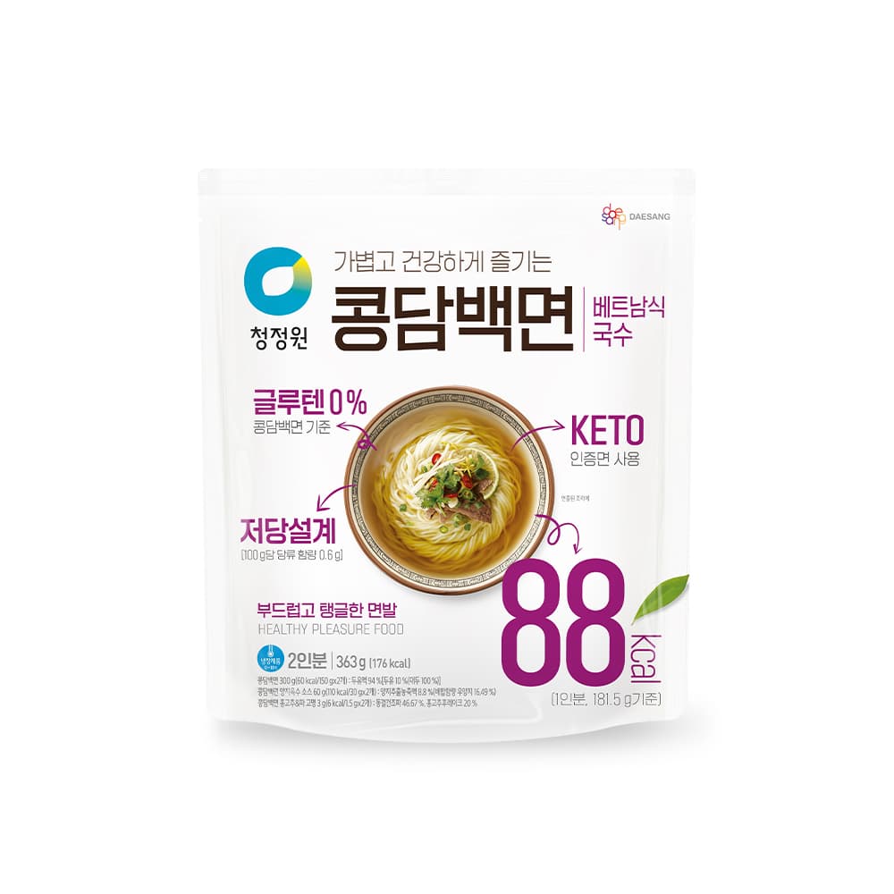 청정원 콩담백면 베트남식 국수 363g