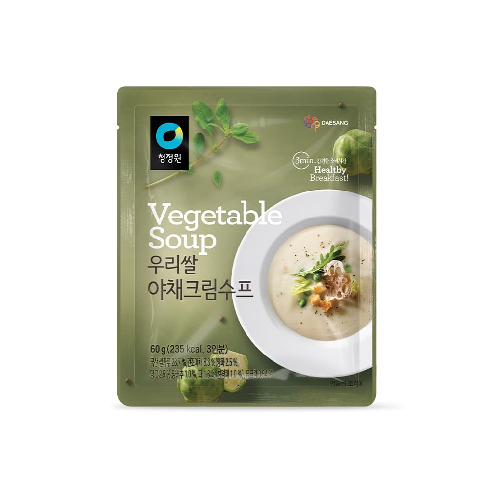 청정원 우리쌀야채크림수프60g