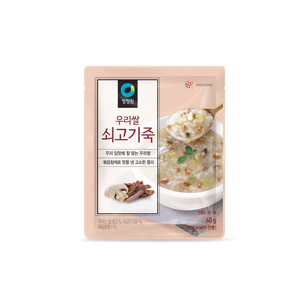 청정원 (리뉴얼)우리쌀쇠고기죽60g