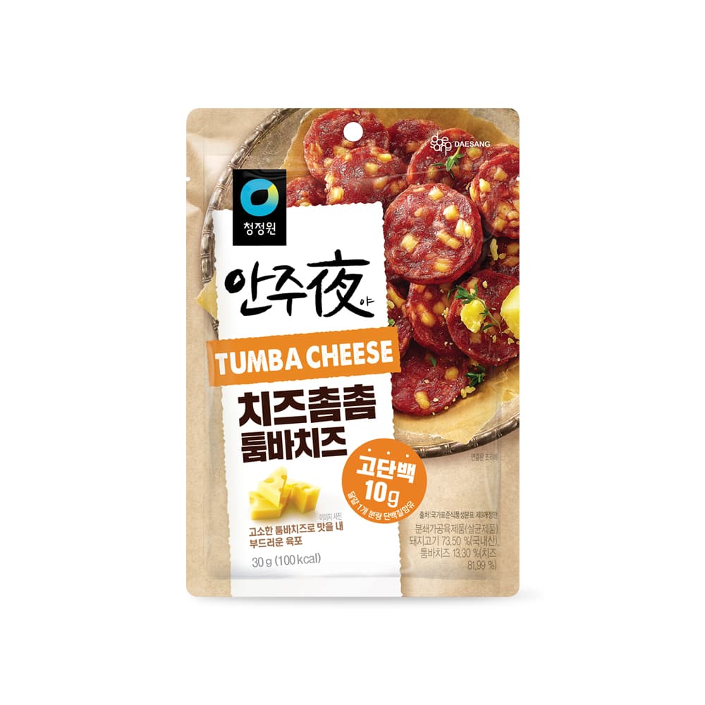 청정원 안주夜 치즈촘촘 툼바치즈 육포 30g