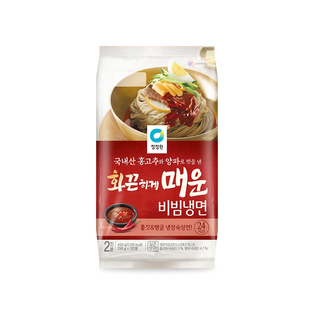 청정원 화끈하게매운비빔냉면 420g