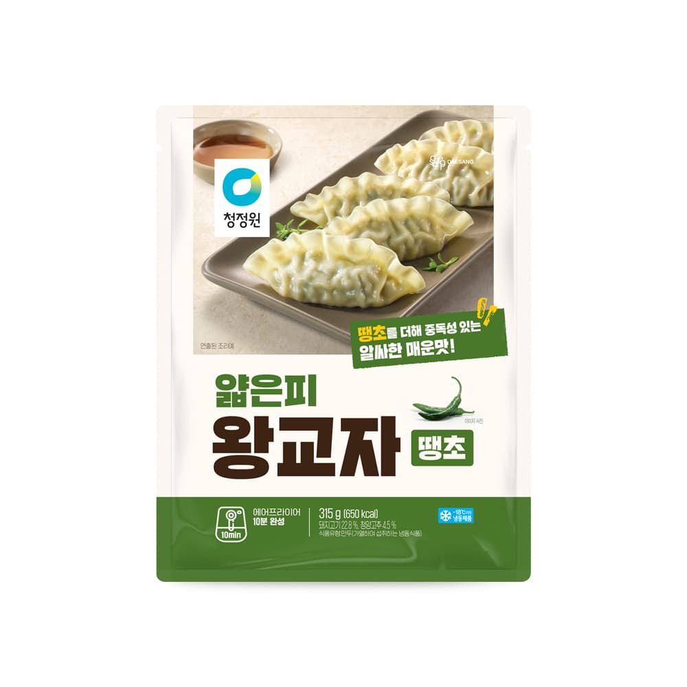 청정원 얇은피왕교자 땡초 630g(315g*2ea)