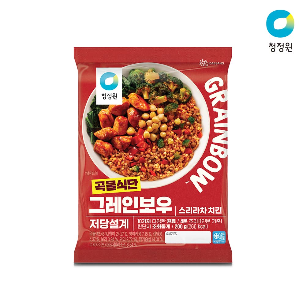 청정원 그레인보우 스리라차치킨 200g