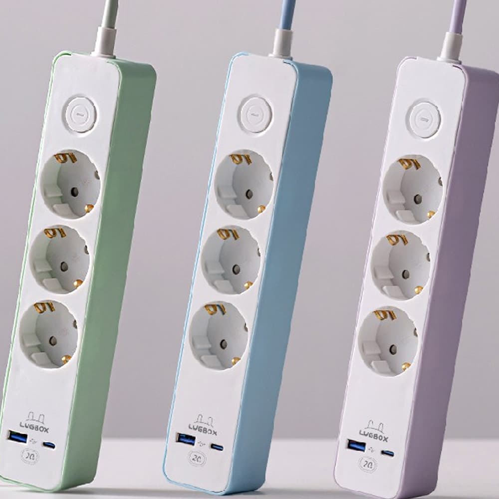 러그박스 3구 C타입 USB 멀티충전탭