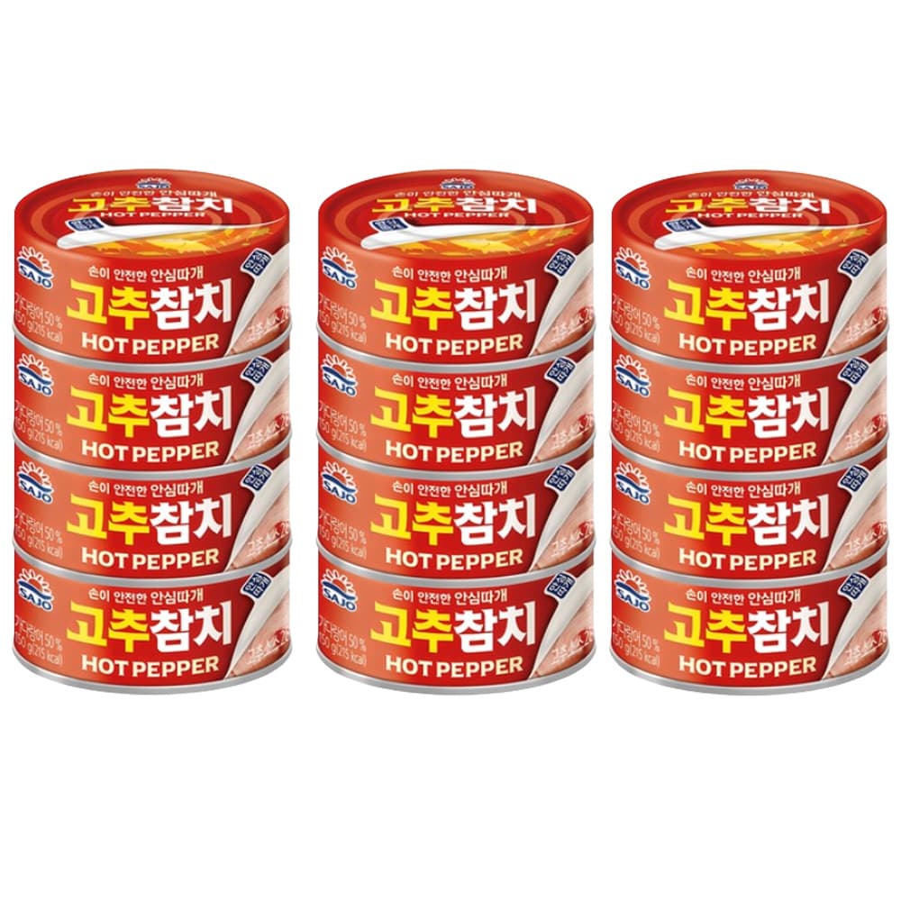 [사조] 고추참치(안심따개) 100g 12캔