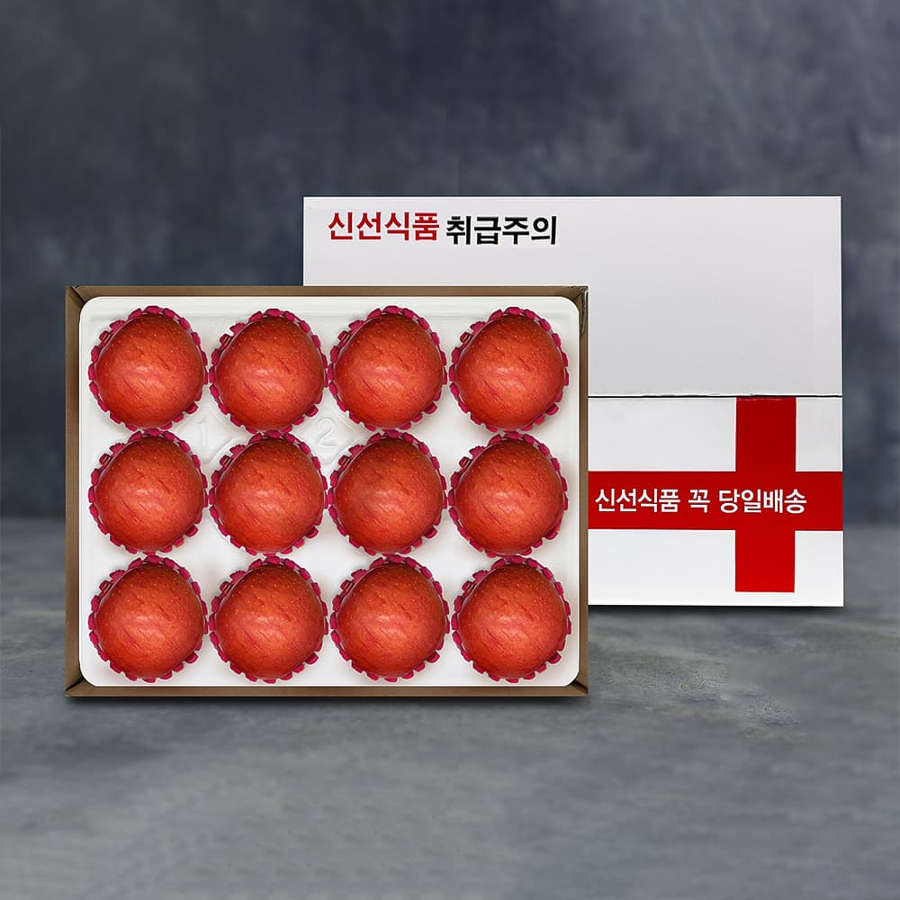 [굿파머] 산골 사과 3호 3.0kg (중/사과11~12과)