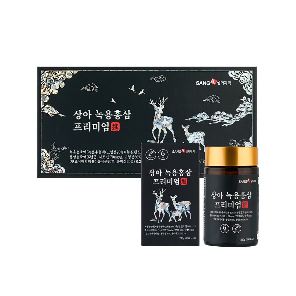 [상아]녹용홍삼 프리미엄진 240g*4병(쇼핑백 포함)