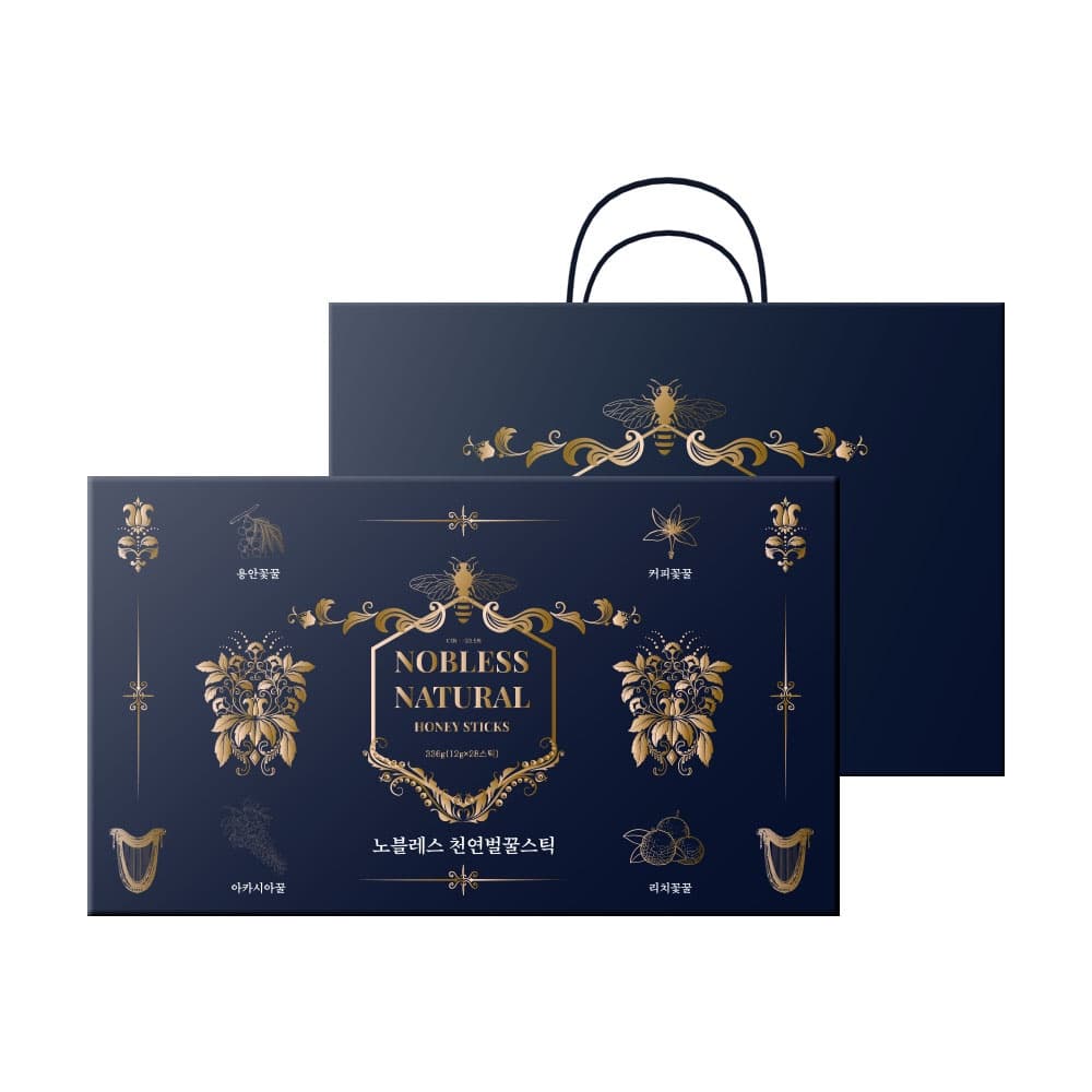 노블레스 내추럴허니 천연벌꿀스틱 12g x 28포+쇼핑백