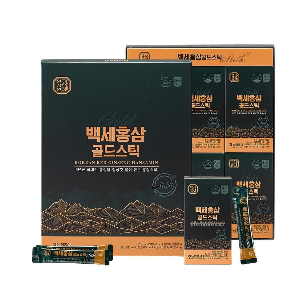 [한삼인] 백세홍삼 골드스틱 60포