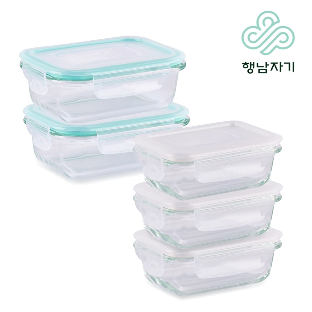 [행남자기] 글라스 밀폐용기 2종/3종/4종/5종