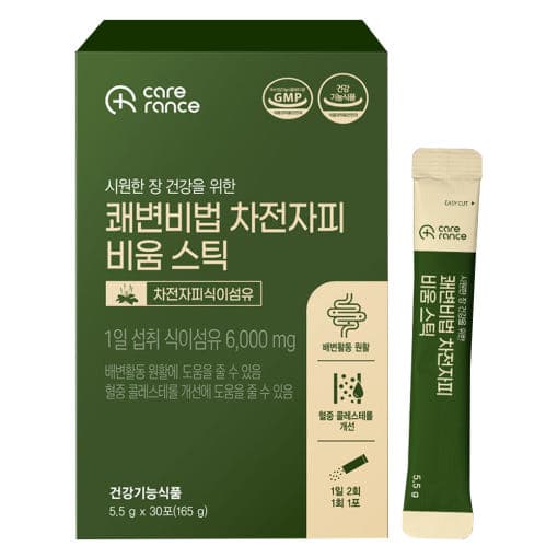 [케어란스] 쾌변비법 차전자피 비움 스틱 5.5g X 30포