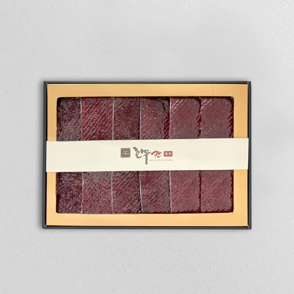 [칸육포] 수제한우육포 선물세트 360g