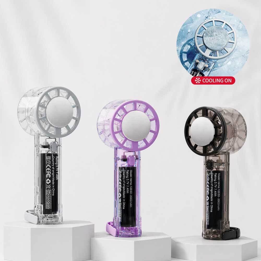 VIPFAN V07 휴대용 급속 냉각형 투명 선풍기 / 색상 택일 화이트