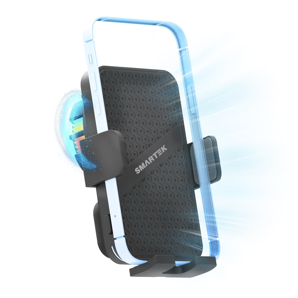 [SMARTEK] 쿨링팬 15W 고속 무선 충전 차량용 거치대 ST-CD1300