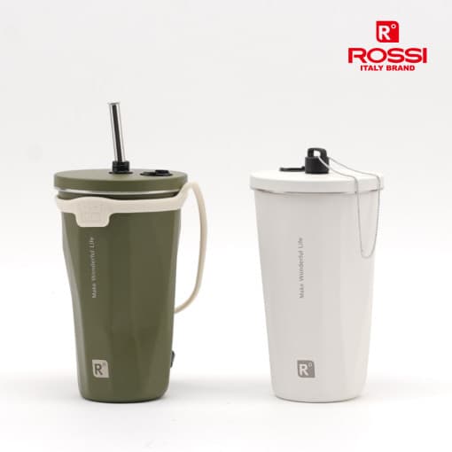 이태리 로시 스트랩 스트로 텀블러600ml +스트로 청소솔+캡 SET