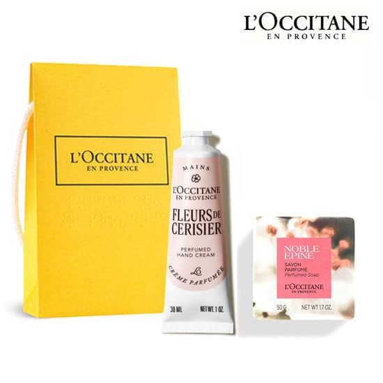 록시땅 플뢰르 드 세리지에 퍼퓸드 핸드크림 & 솝 듀오 / 30ml+50g