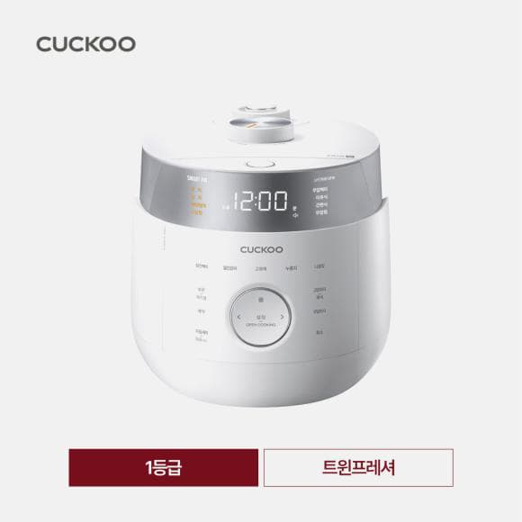 쿠쿠 트윈프레셔 마스터셰프 밥솥 (6인용, 화이트) CRP-LHTR0610FW