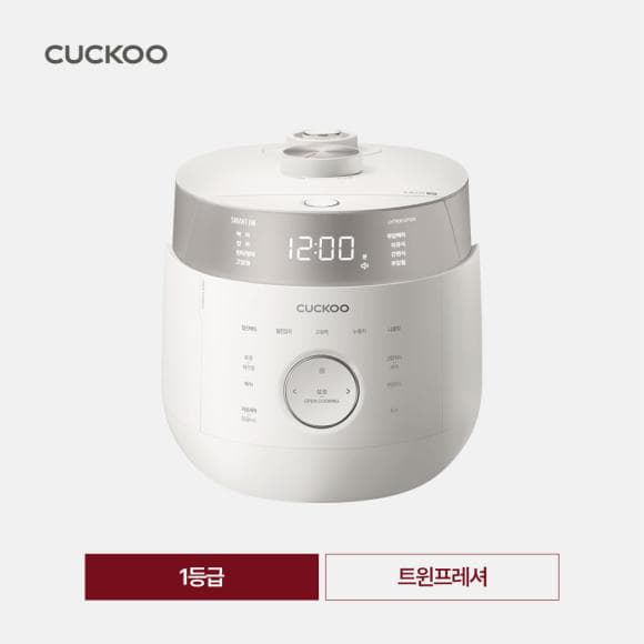쿠쿠 트윈프레셔 마스터셰프 밥솥 (6인용, 그레이스화이트) CRP-LHTR0610FGW