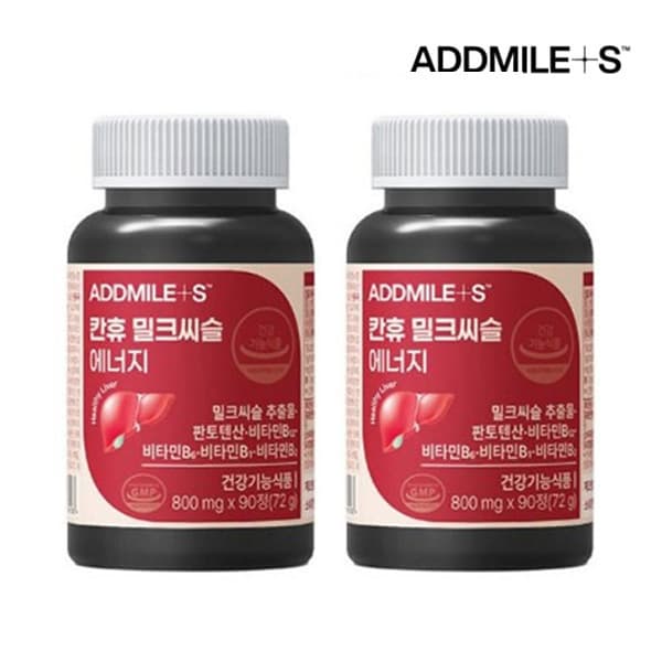 [신풍제약] 애드마일스 칸휴 밀크씨슬 에너지 800mg x 90정 / 1+1 총2세트