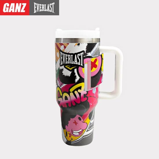 콜라보 ( GANZ x EVERLAST ) 리미티드 에디션 대용량(1200ml) 휴대용 텀블러