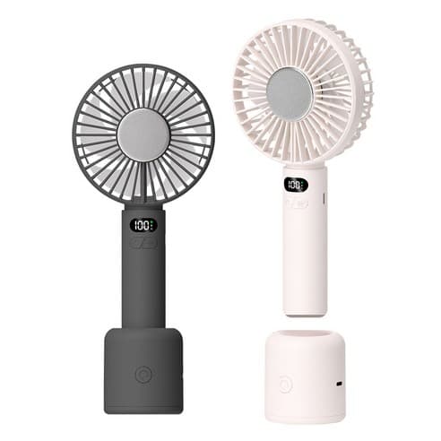 엑스트라 블루스톰-F26 100단 휴대용 쿨링 펠티어 냉각판 회전형 핸디&탁상 선풍기 / 색상 택일 페탈 화이트