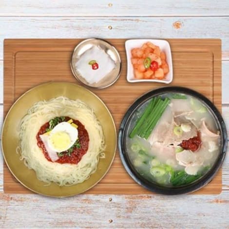 [부산미식여행]전통 부산밀면 돼지국밥 10인분 셋트