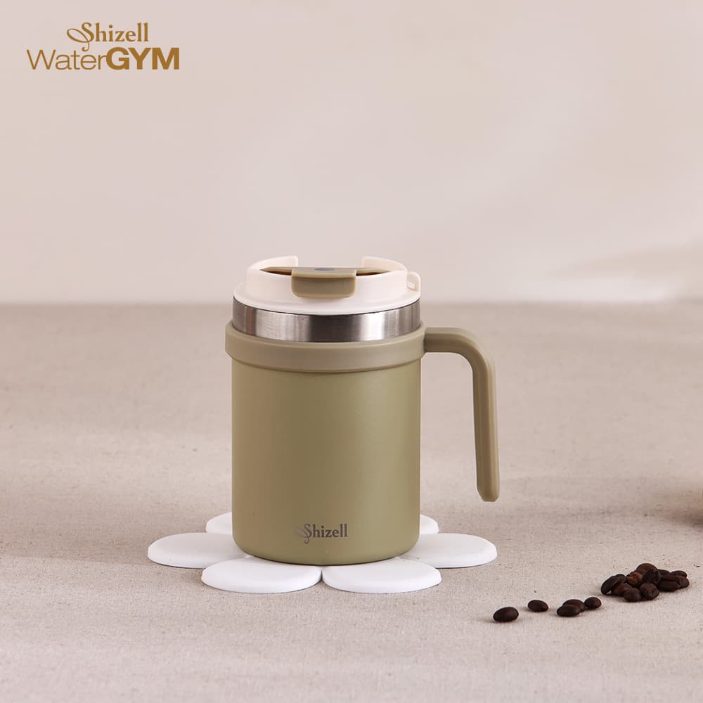 쉬젤 워터짐 더카페머그_480ml(올리브카키)