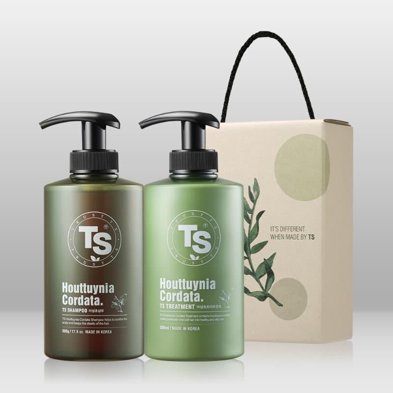 TS어성초 탈모샴푸 500g +탈모 트리트먼트 500ml 선물세트