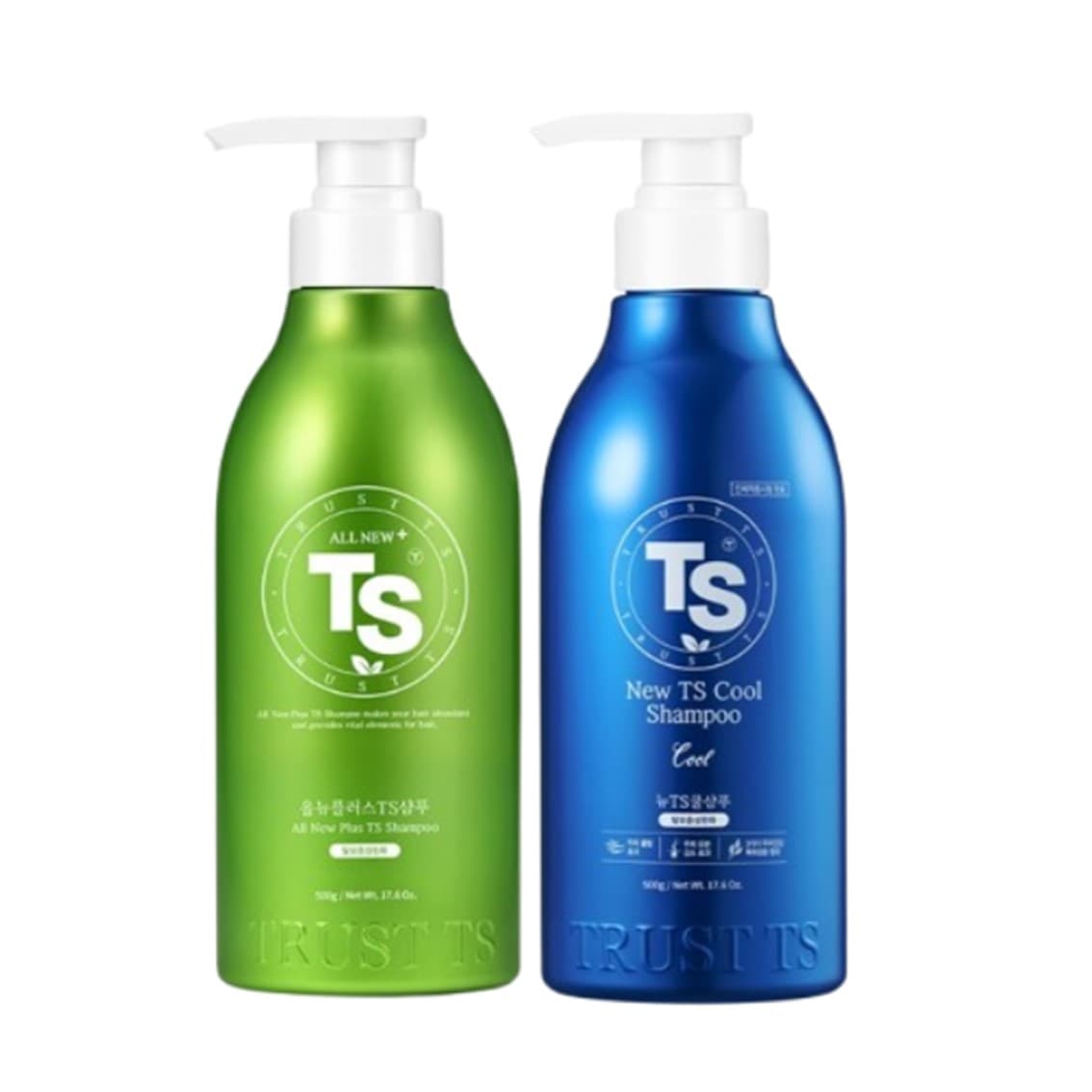 올뉴 플러스TS샴푸 탈모증상완화 500g 1개+뉴TS쿨샴푸 탈모증상완화 500g 1개