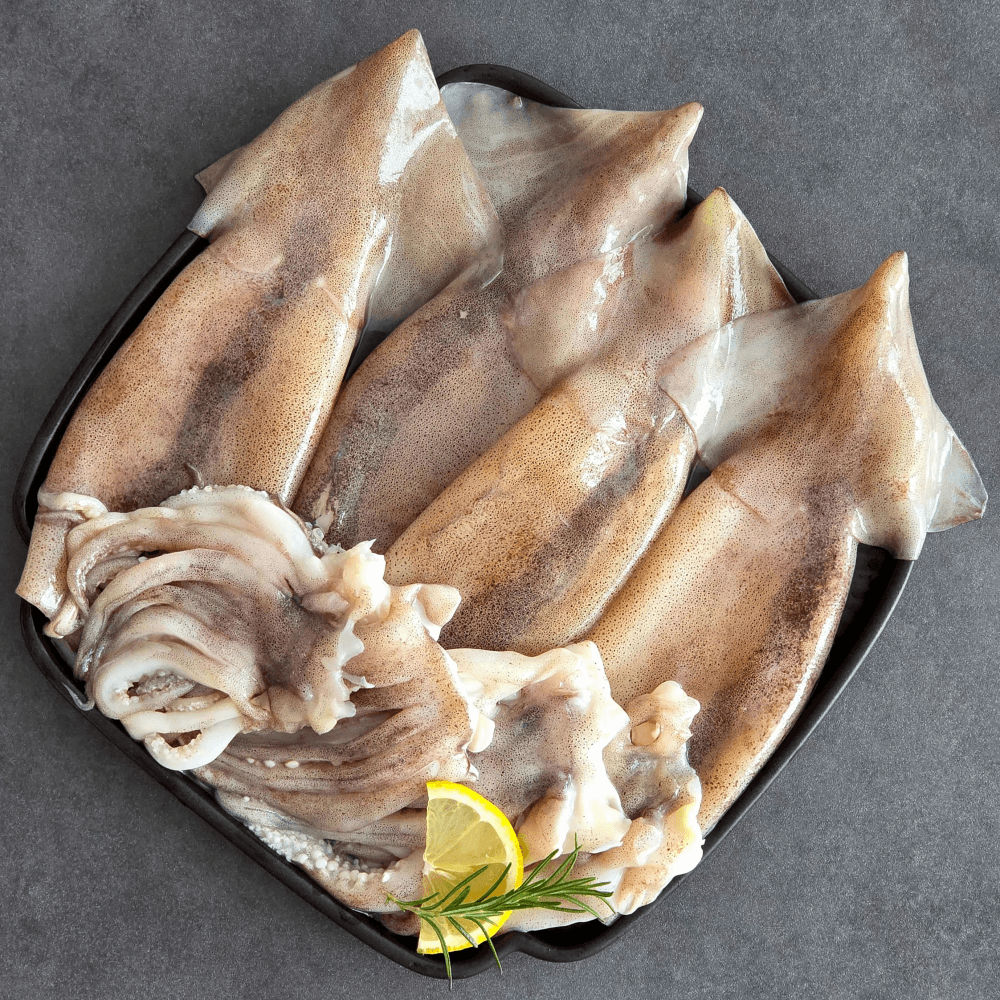 자연산 통오징어 손질오징어 급냉 2미(270g) x2팩 (4미)